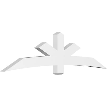 Ekena Millwork Alberta Architectural Grade PVC Gable Bracket, 96"W x 24"H x 4"D x 6"F, 6/12 Pitch GBP096X24X0406ALB00